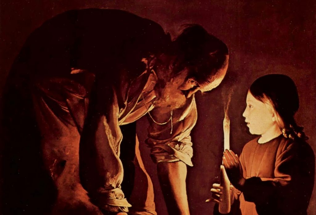 Georges de La Tour: Szent József a gyermek Jézussal